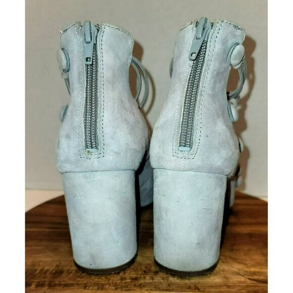 Nine West Kaede Suede Strappy Block Pumps - Picture 7 of 15